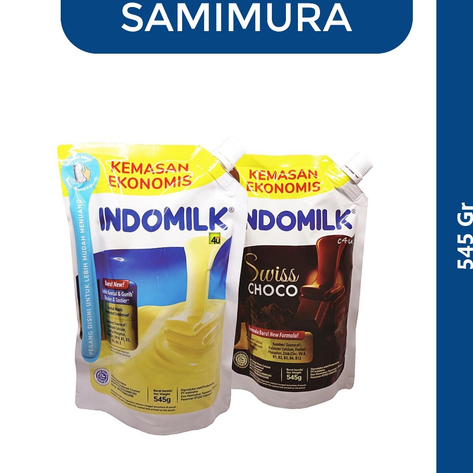 

[KODE FVK7I] Susu Kental Manis Indomilk Putih dan Coklat Pouch 545gr