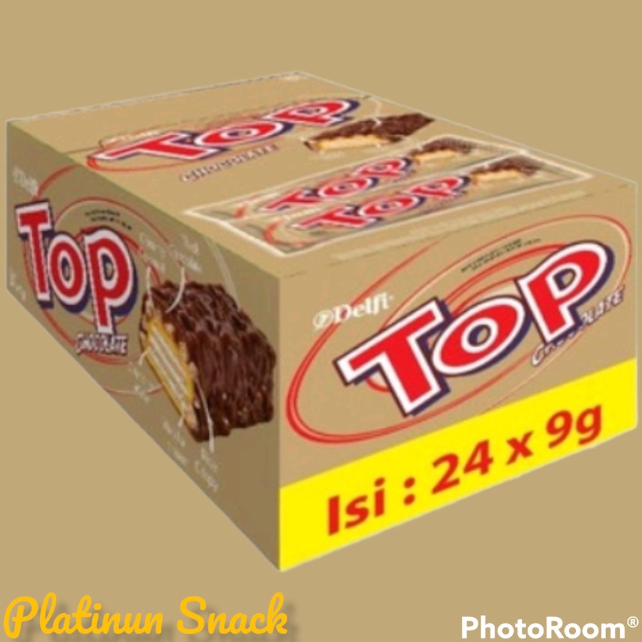 

[KODE HFYBT] Delfi Top Chocolate 24pcs x 9g | Bonus 2 pcs