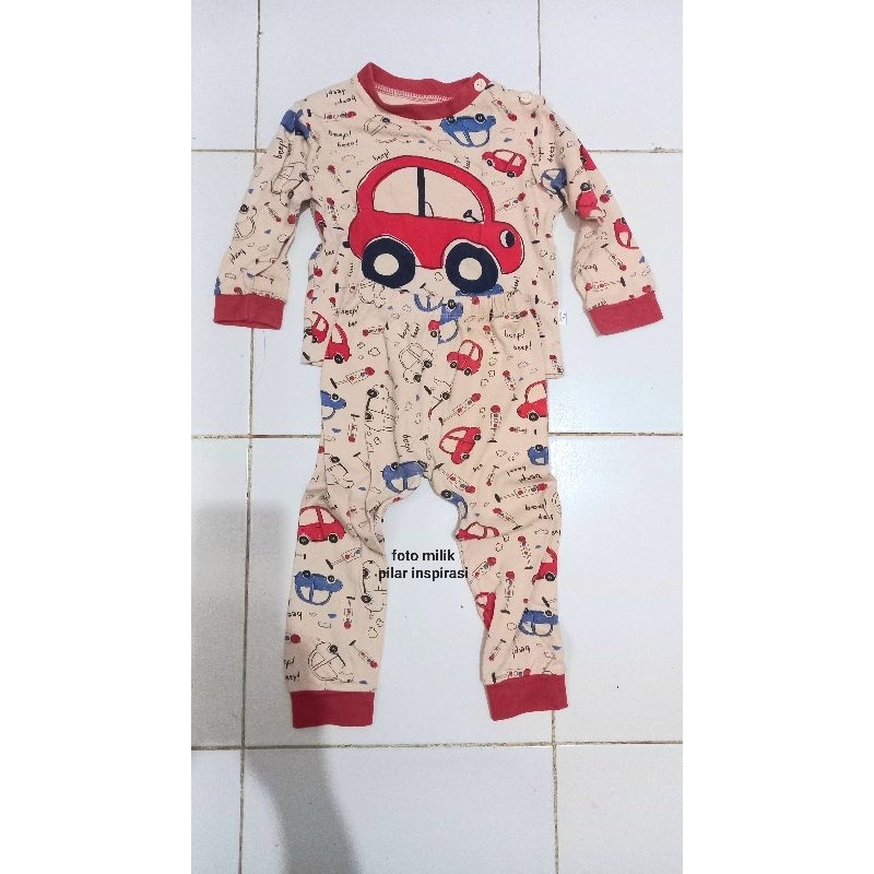 baju anak motif mobil merah