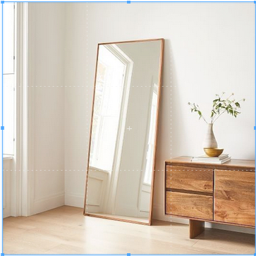 Cermin Kaca Ukuran 160x60 cm Standing Mirror Cermin Full Body