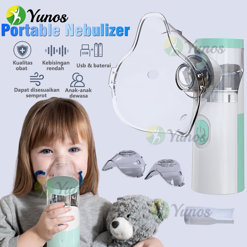 Yunos Nebulizer Portable Alat Nebulizer Anak Dewasa Alat Uap Pernafasan Alat Uap Bayi Batuk Pilek In