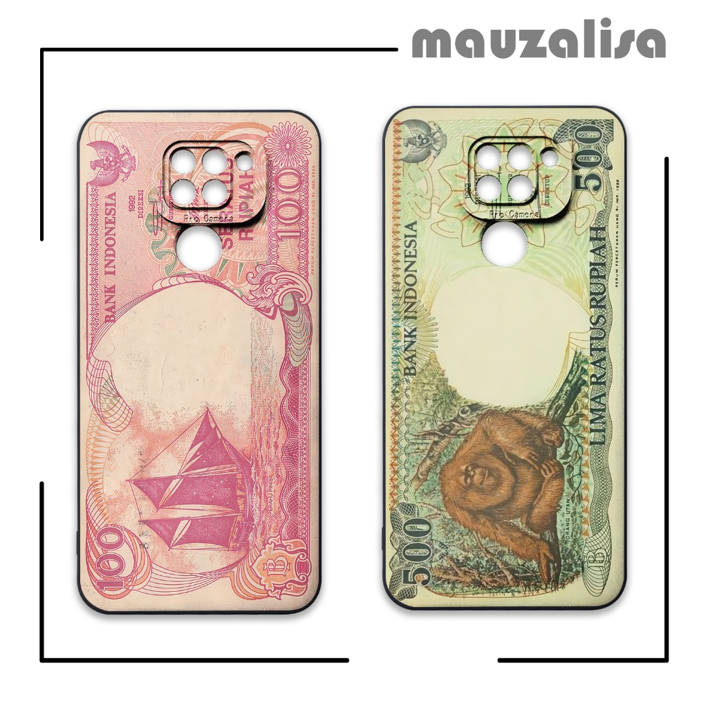 Softcase Redmi Note 9 Pro Gambar Duit Kuno - Casing Case Cover Silikon Tpu Motif Jadul