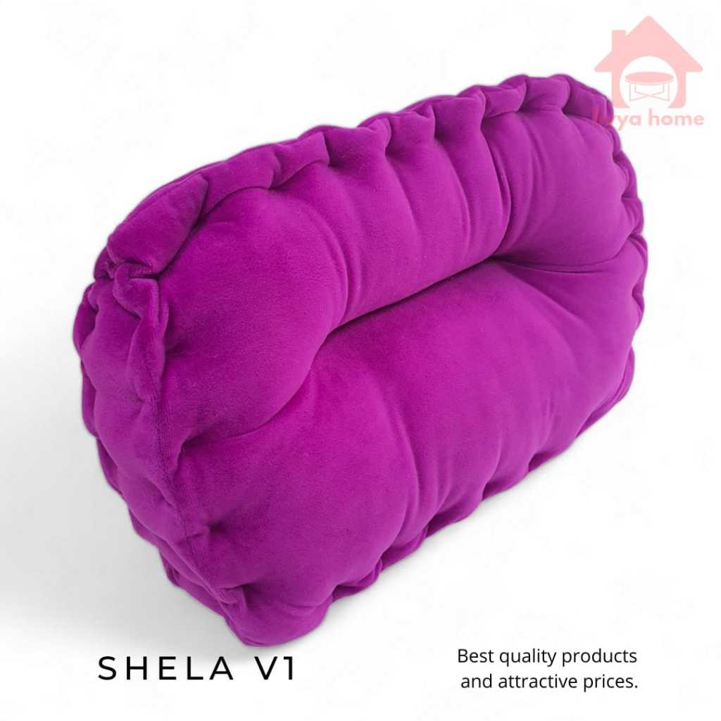 Rumah Liyya Bantal Sandaran Senderan Kursi Kerja Empuk Premium - Shela Ungu
