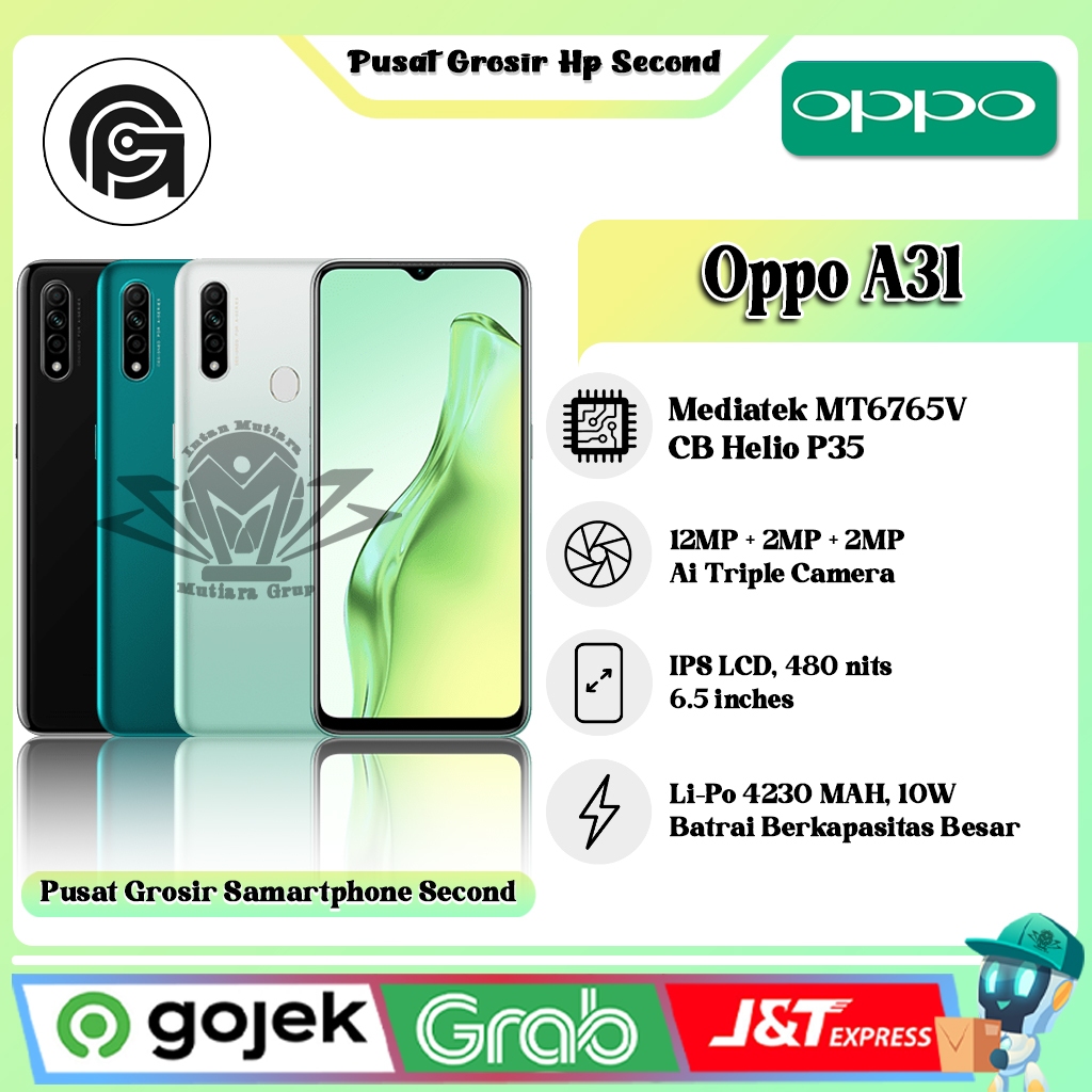 Oppo A31 Ram 4/128GB |  Ram 6/128GB (Second)