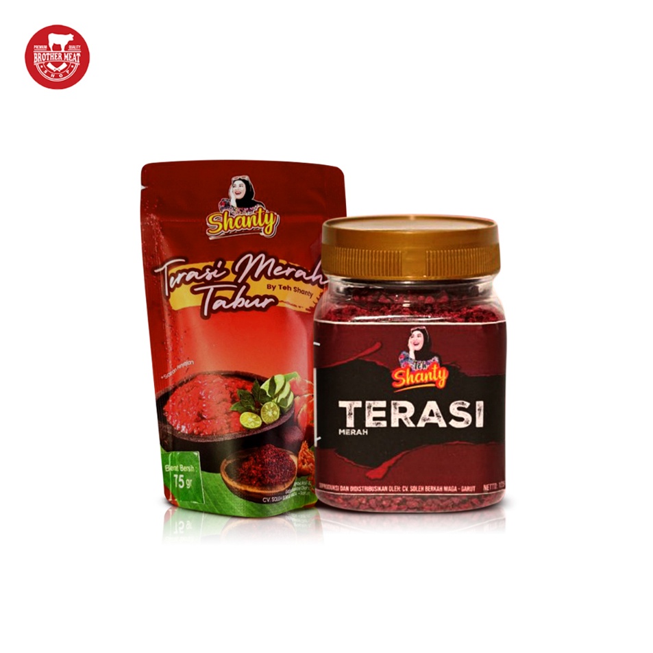 

[KODE PRODUK T0BDK6871] Terasi Merah Tabur Teh Shanty Sudah Matang Kemasan Praktis