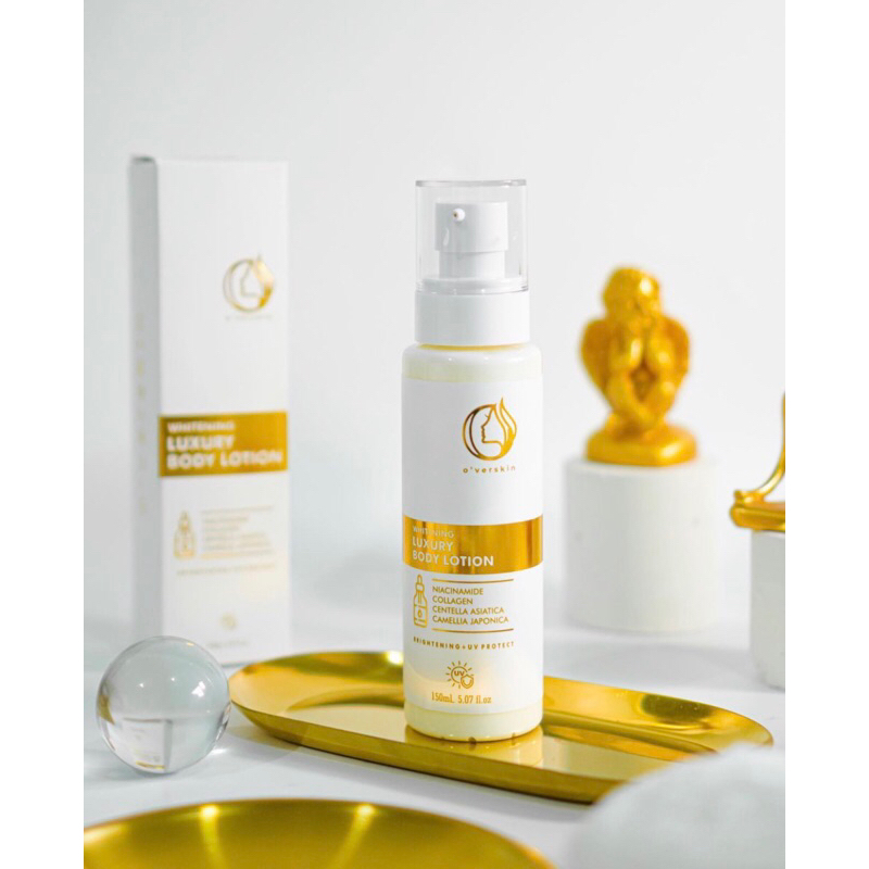 WHITENING LUXURY BODY LOTION OVERSKIN | BPOM, Lotion Whitening aman untuk bumil busui, lotion viral,
