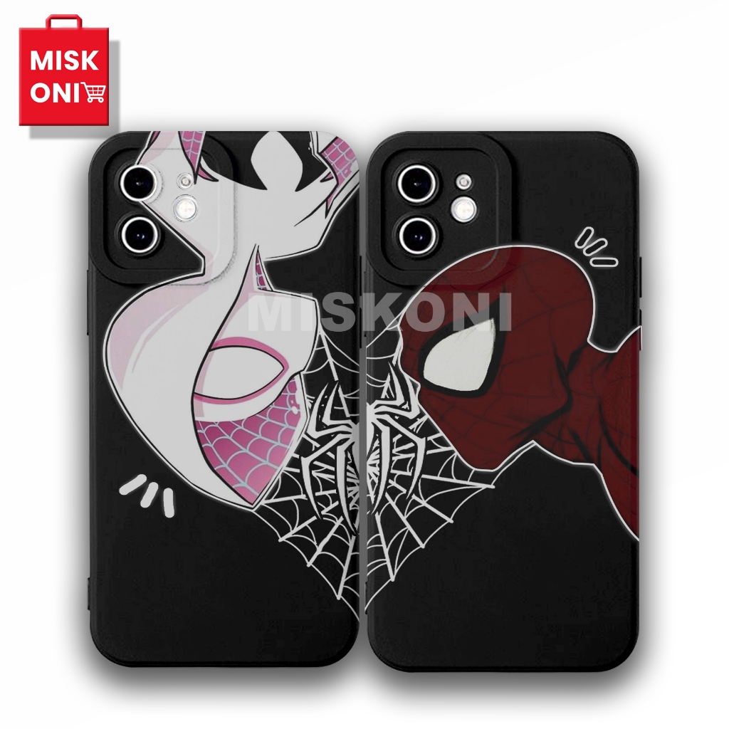 Sofcase Spiderman Couple Untuk Tipe Vivo Y17S Y02 Y02T Y12S V29 Y12 V27 Y91C MISKONI - YG166 Case Pr