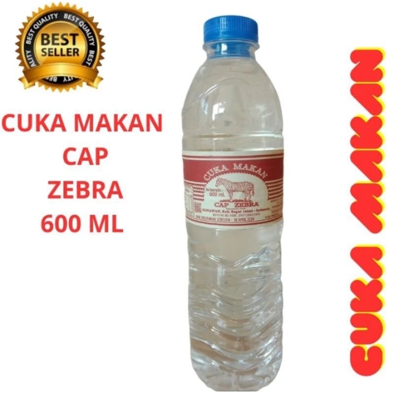 

cuka makan cap zebra 600 Ml