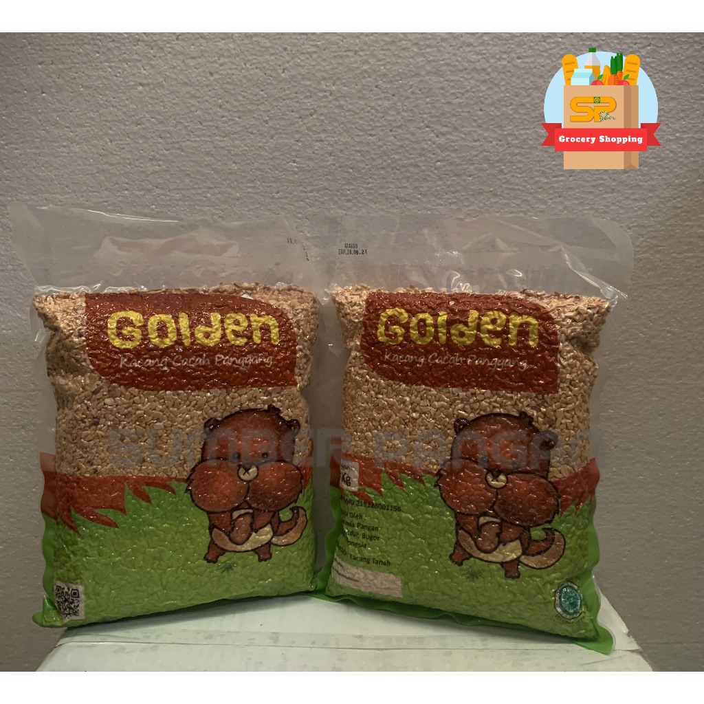 

Kacang Golden Nut 1KG cingcang / Kacang Sangrai / Kacang Cacah Panggang