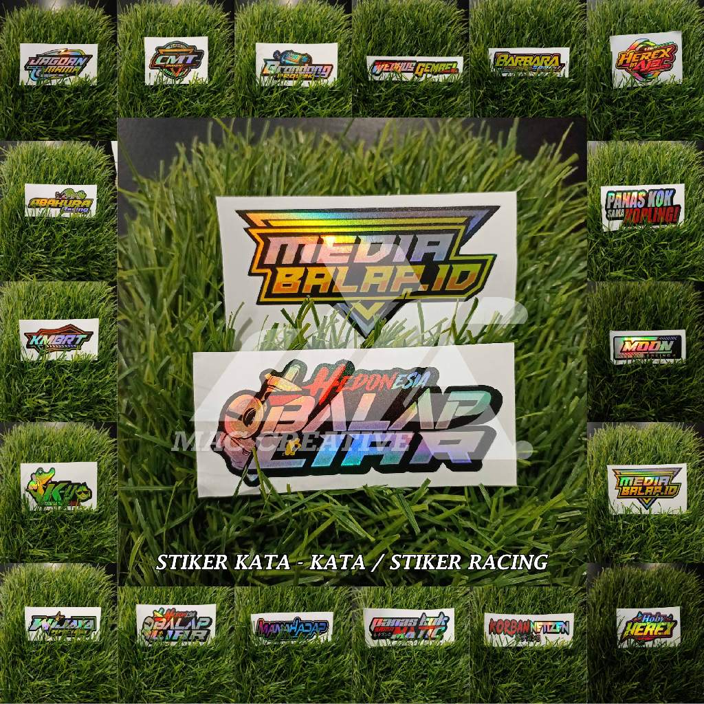 Stiker kata-kata / Stiker viral / Stiker bengkel terbaru  / Stiker racing / Stiker herex - part 7
