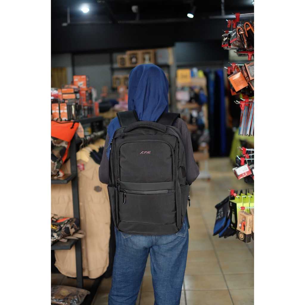 Tas Ransel Arei Houston Travel Laptop Backpack