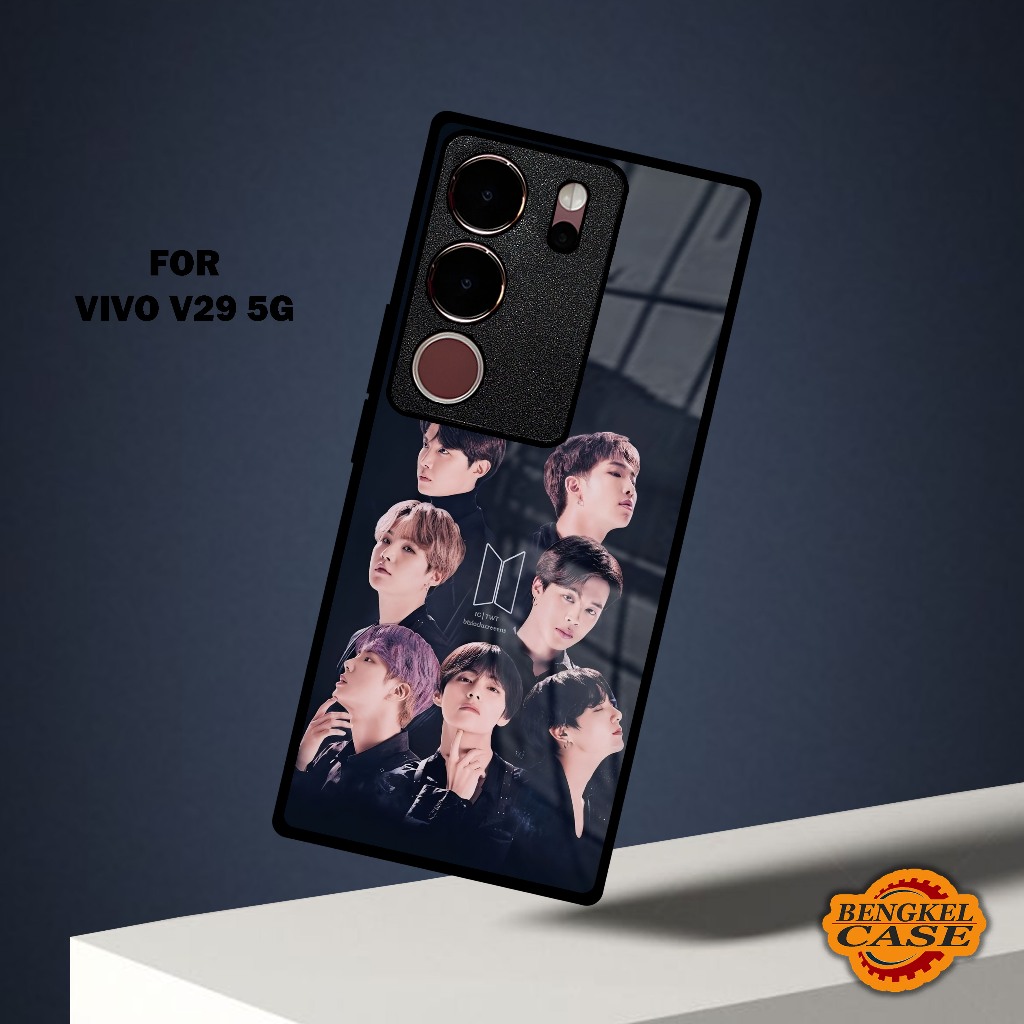 Softcase Kilau (BS12) VIVO V29 5G | Casing Hp Vivo | Pelindung Smartphone | Bengkel Case | Bts