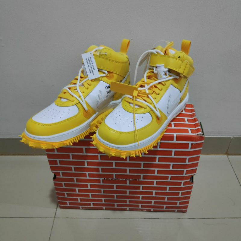 Nike Air Force 1 Mid SP x Off-White Varsity Maize - Yellow