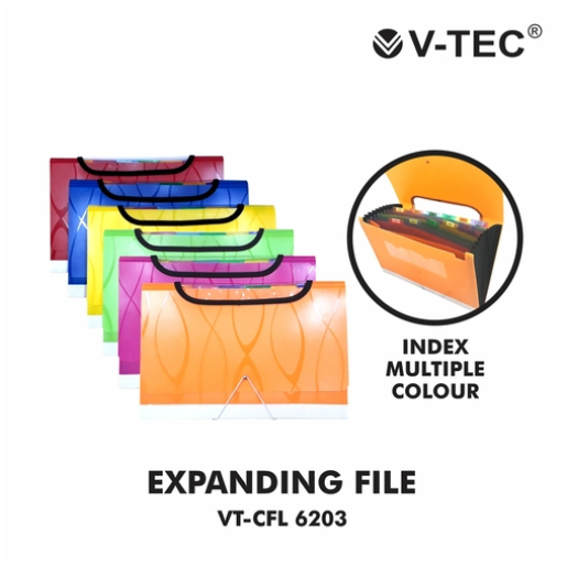 

V tec expanding file tali C6203F/FL folio