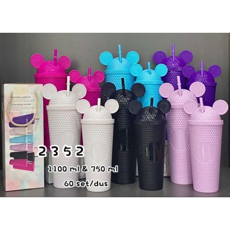TUMBLR/BOTOL MINUM MICKEY MOUSE VIRAL ISI 2PC [BUY1 GET1]