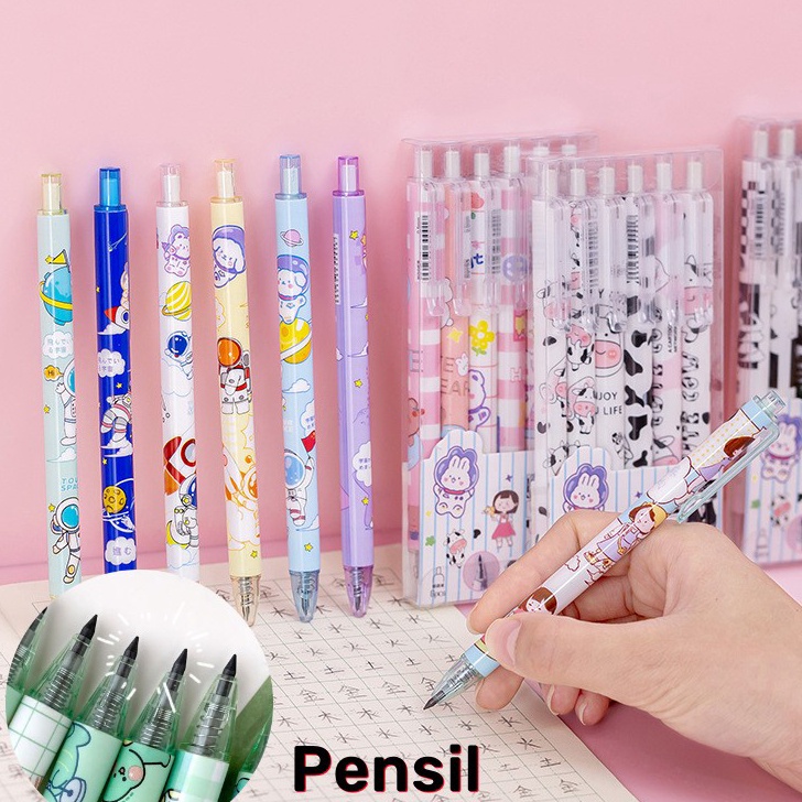 

Model Baru Eternal pencil premium mekanik motif lucu kartun Mechanic pencil tanpa batas tidak perlu diasah lagi Pensil eternal abadi tak bisa habis tanpa rautan untuk alat tulis anak sekolah kantor pelajar