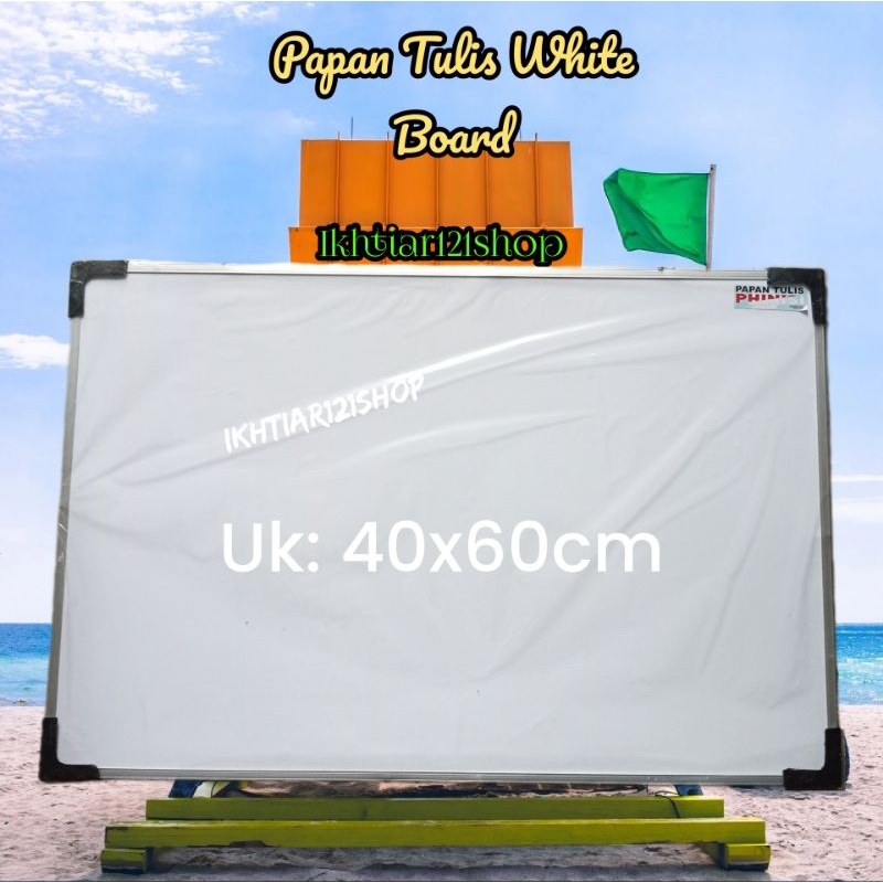 

Papan Tulis White Board Gantung Ukuran 40x60Cm two in one Berkualitas