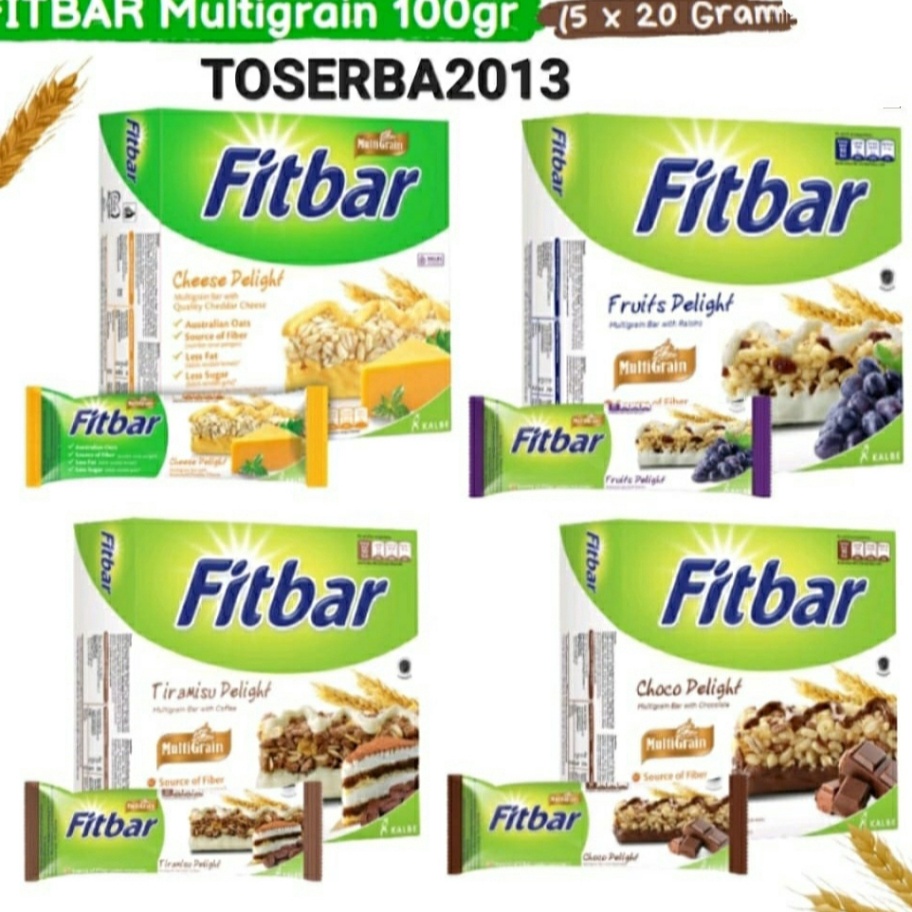 

Ready Stok Fitbar Delicious Multigrain Bar 5x22gr PALING MURAH ➜♪✲❊