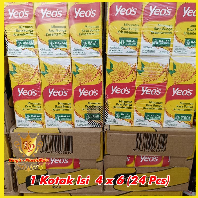 

Yeo's Krisantenmum Tetrapack 250ml (1 kotak isi 6 pcs x 4 Pack = 24 Pcs)