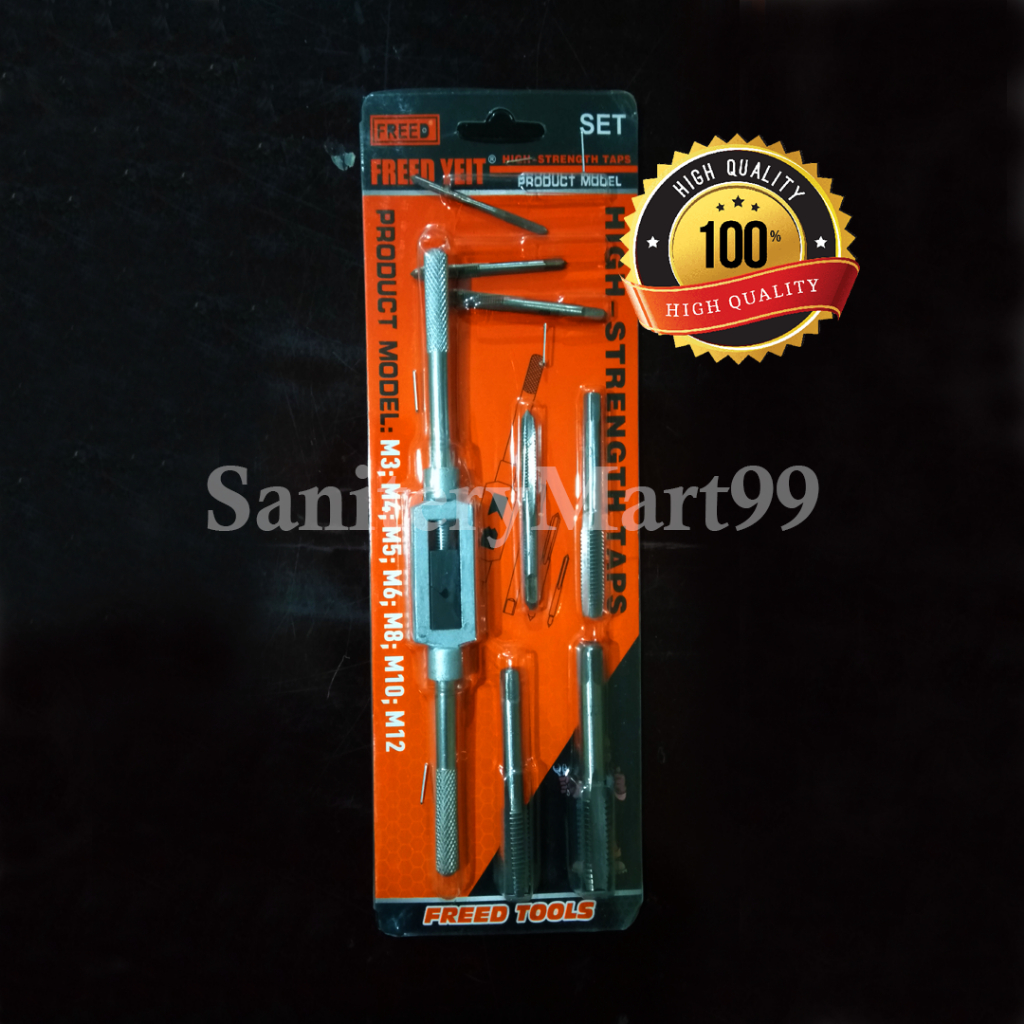 Hand tap set m3-m12 drat pembuat lubang drat dalam FREED Hand Tap Hand taps // Handtab // Hand Tab S