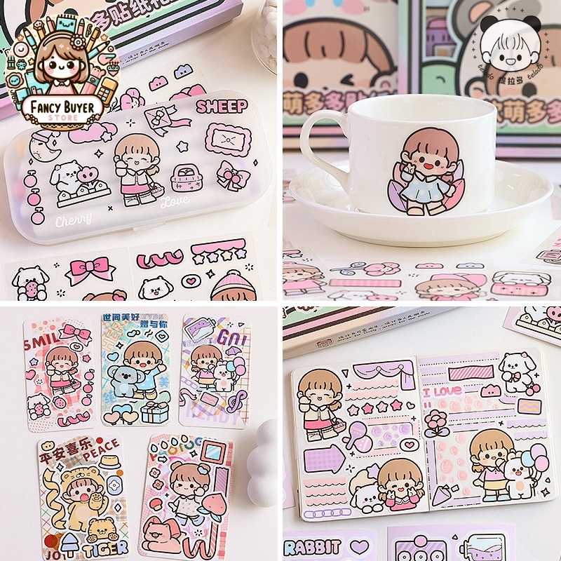

❣️FBStore❣️Stiker Estetika 72 Lembar - Set Stiker DIY Lucu untuk Scrapbook & Dekor - Pengiriman dari TANGERANG