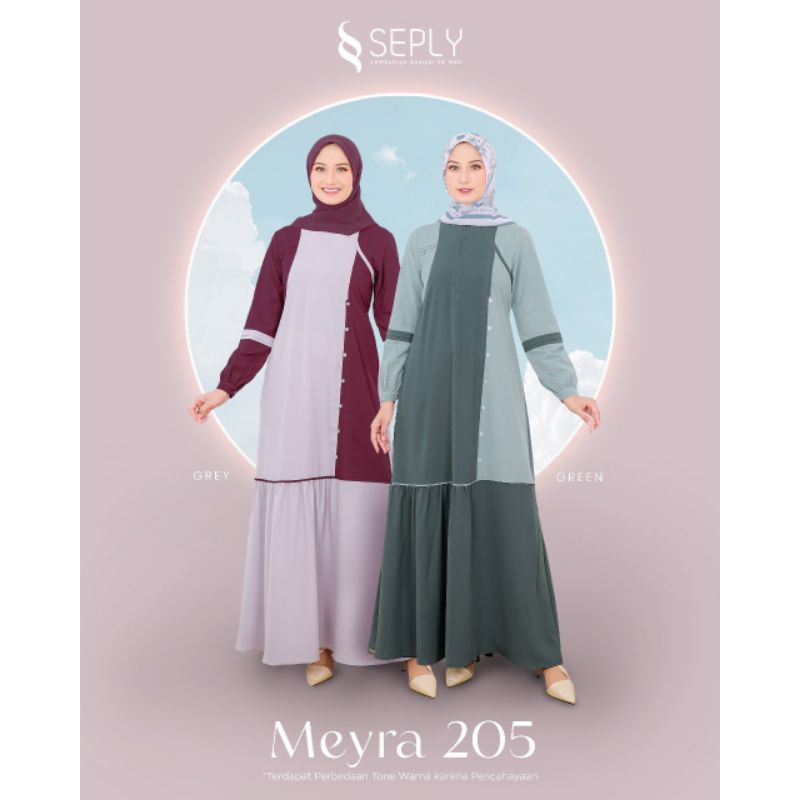 BAJU MURAH || GAMIS TERLARIS || MEYRA 205 || SEPLY || BUSANA MUSLIM || SYAR'I || COD || BUSUI || REM