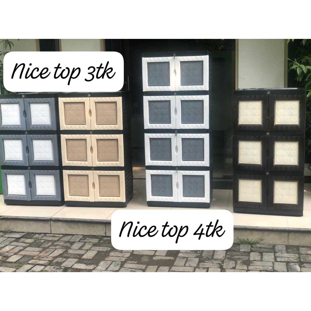 Lemari pakaian serbaguna full garansi selama perjalanan/ lemari 3 tingkat lemari 4 tingkat/lemari ba