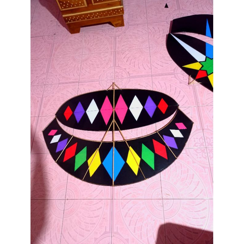 layang layang gapangan pegon ceper motif (sudah seting)