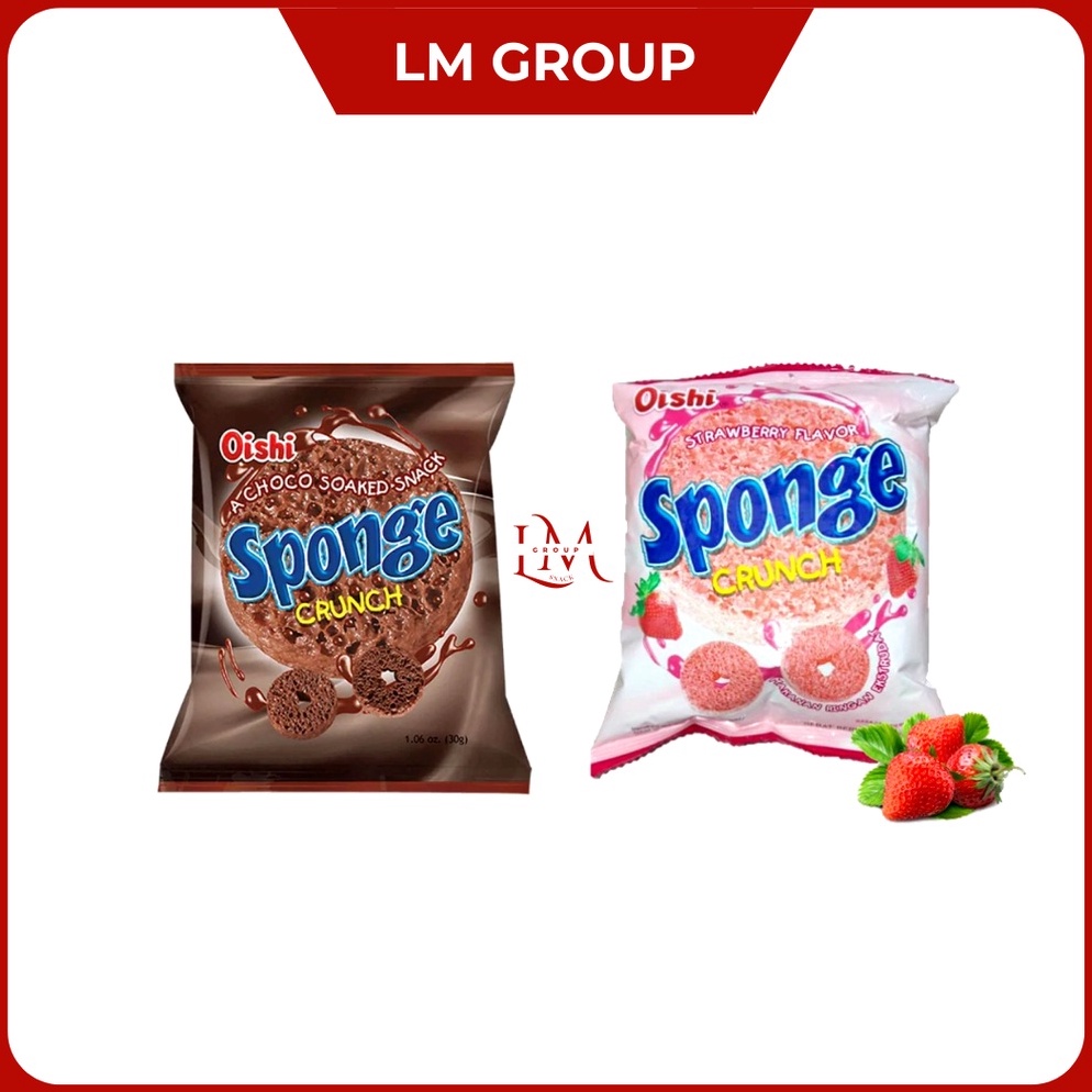 

B33st Product Sponge Crunch Isi Cokelat/Stroberi Oishi 1 Pack Isi 20 pcs Again