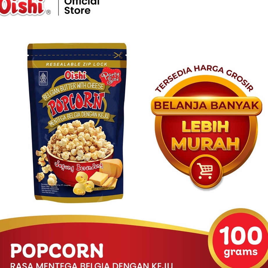

Best Popcorn Mentega Belgia dengan Keju Grosir