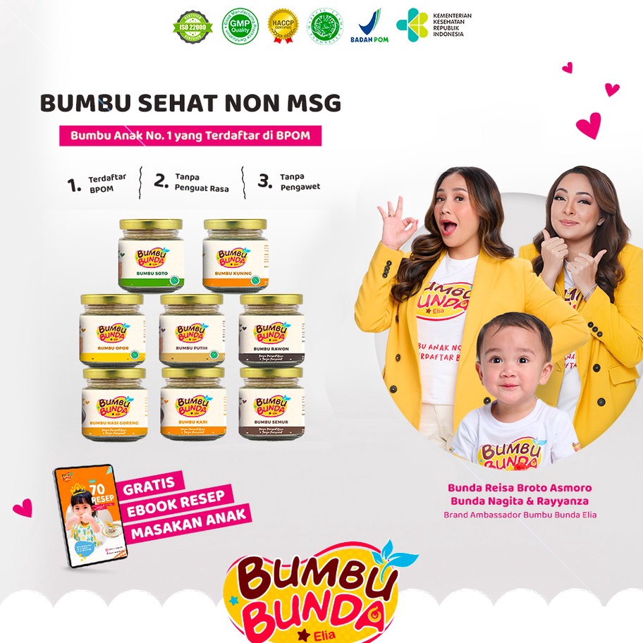 

Dijual Murah Bumbu Bunda Elia BPOM Bumbu Non MSG / Bumbu MPASI / Kaldu MPASI / Kaldu Bayi / Bumbu Soto Bumbu Opor Bumbu Putih Bumbu Kuning Bumbu Rawon Bumbu Kari Bumbu Nasi Goreng Bumbu Semur ➫✬✵