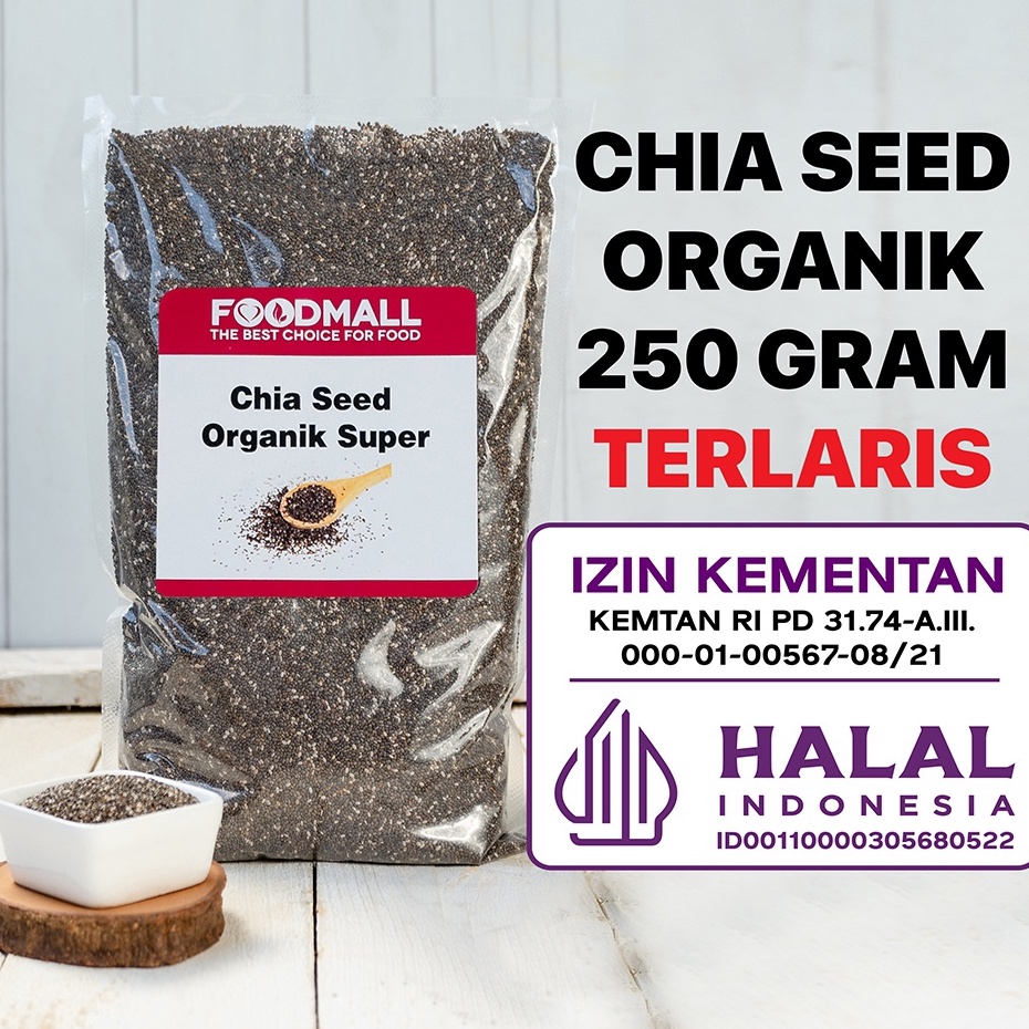 

Terlaku. Organic Chia Seed / Biji Chia 250 Gram Organik Kirim Langsung