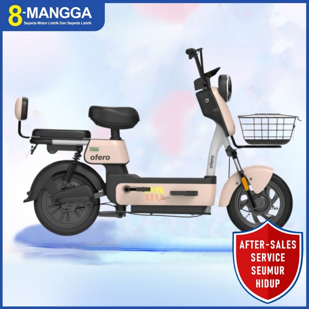 [After-sales Service Seumur Hidup] Sepeda Listrik OFERO LEDO Sepeda Motor Listrik Dewasa E-Bike Warn