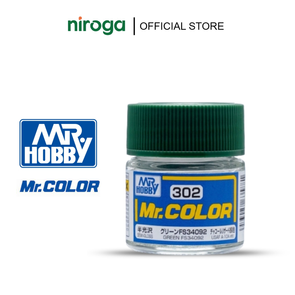 Mr. COLOR C302 Green FS34092 – Mr. Hobby Lacquer cat model kit