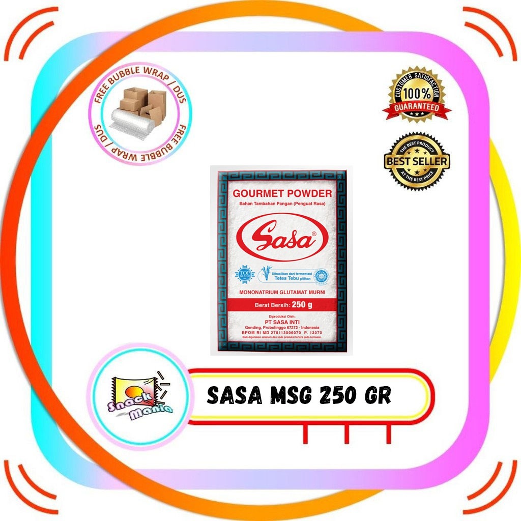 

Sasa MSG Micin Vetsin MNG Gourmet Powder Vitsin Penyedap Rasa ~ 250 gr