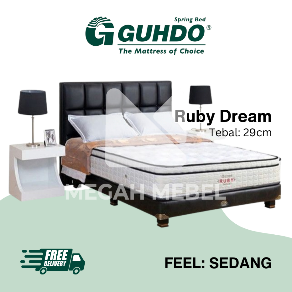 Springbed Guhdo Tipe Ruby Dream Full Set Kasur Saja
