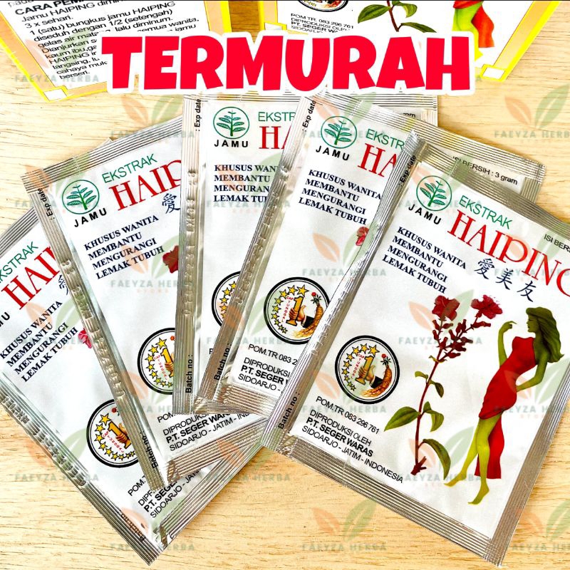 Jamu Haiping Serbuk Original (Per SACHET) / Jamu pelangsing