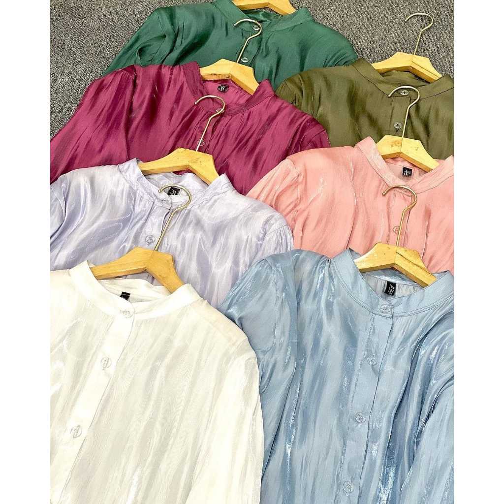 Hasna Tunik Shimmer Silk Premium Oversize Tunik Wanita