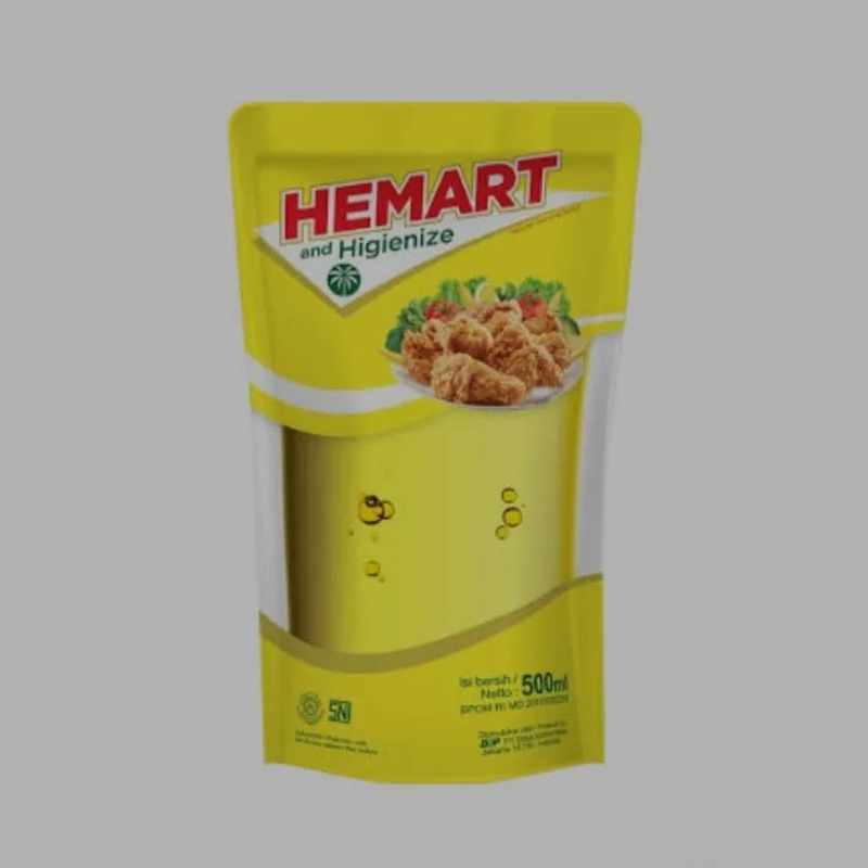 

Minyak goreng Refil Hemart 500ml