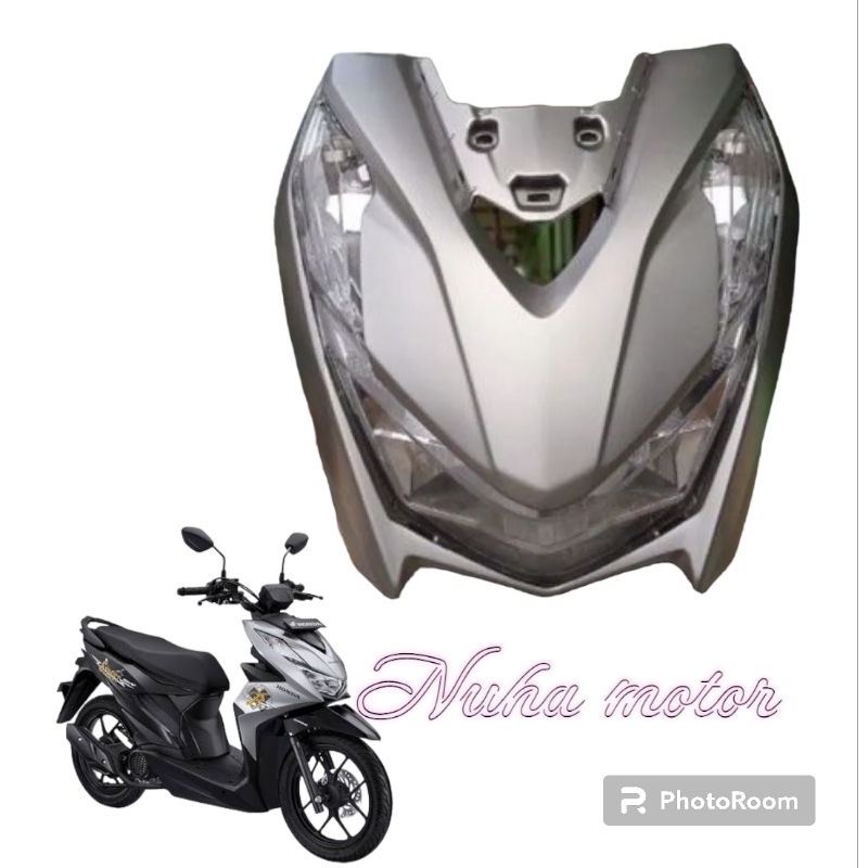 FULL SET TAMENG DEPAN BEAT LED DELUXE NEW 2020-2023 SILVER