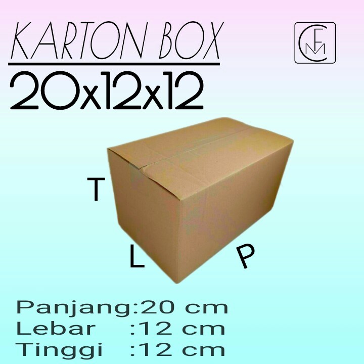 

Karton Box Ukuran 20x12x12 kardu packing/kardus mini/kardus murah/kardus polos
