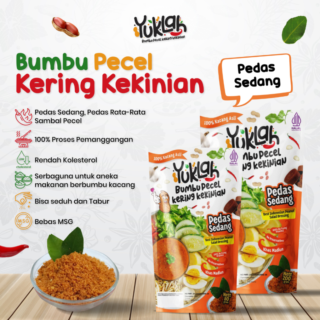 

SAMBEL BUMBU PECEL YUKLAH 200 GRAM