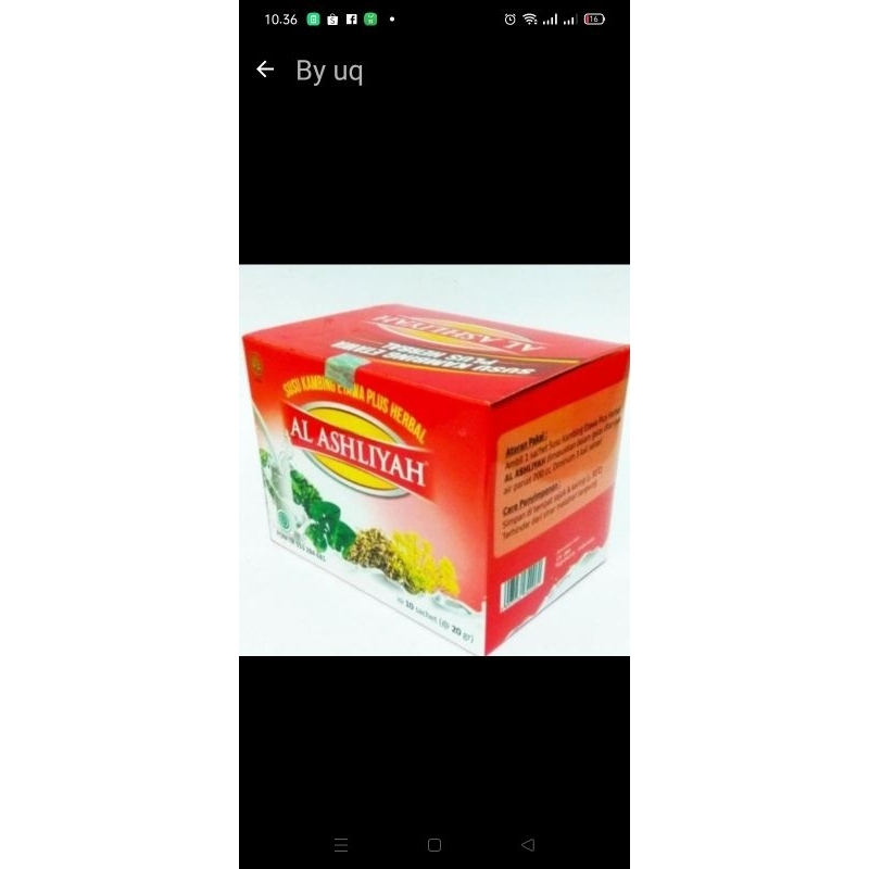 

Susu Kambing Al Ashliyah plus Herbal