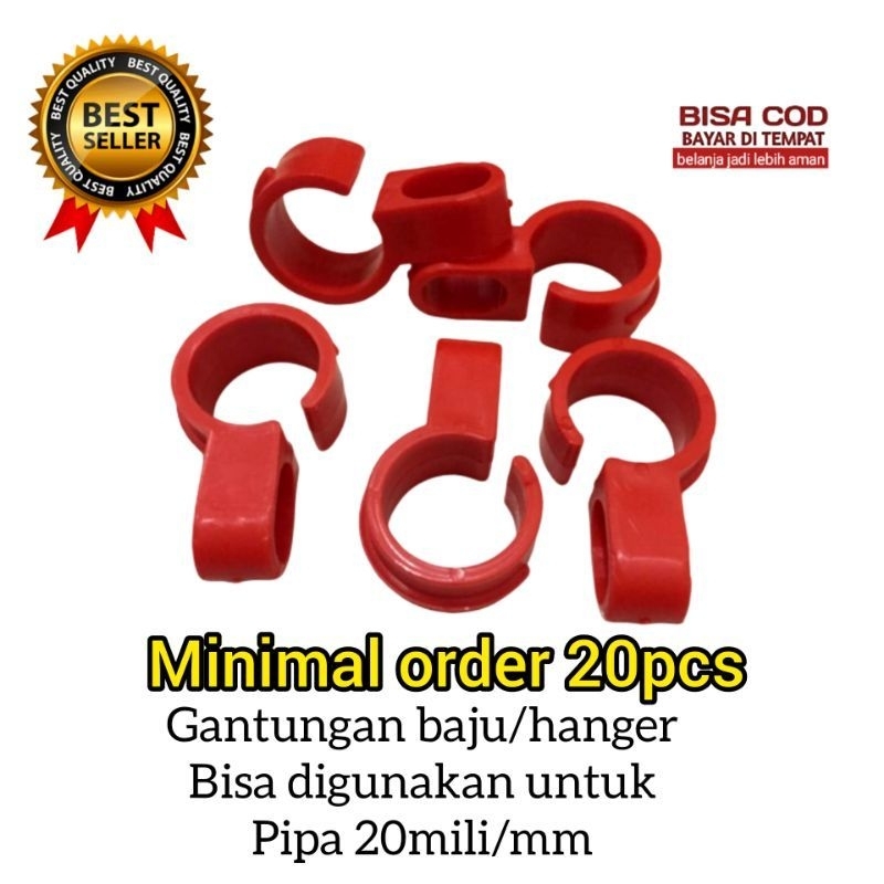 Gantungan baju / Cantolan baju / Hanger plastik kuat & lentur anti patah