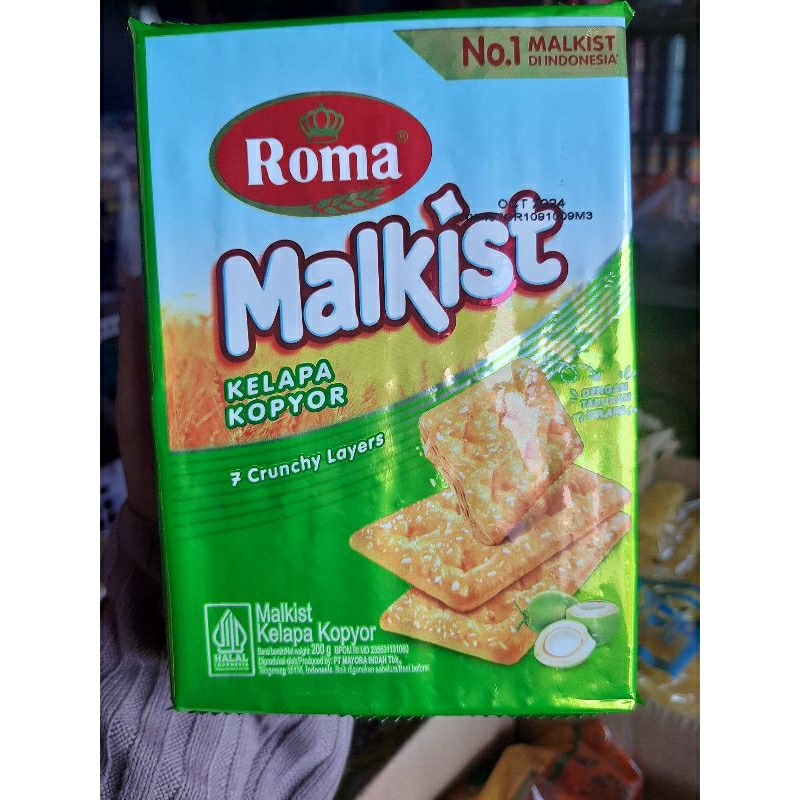 

1 PCS ROMA MALKIST KELAPA KOPYOR 200 GRAM