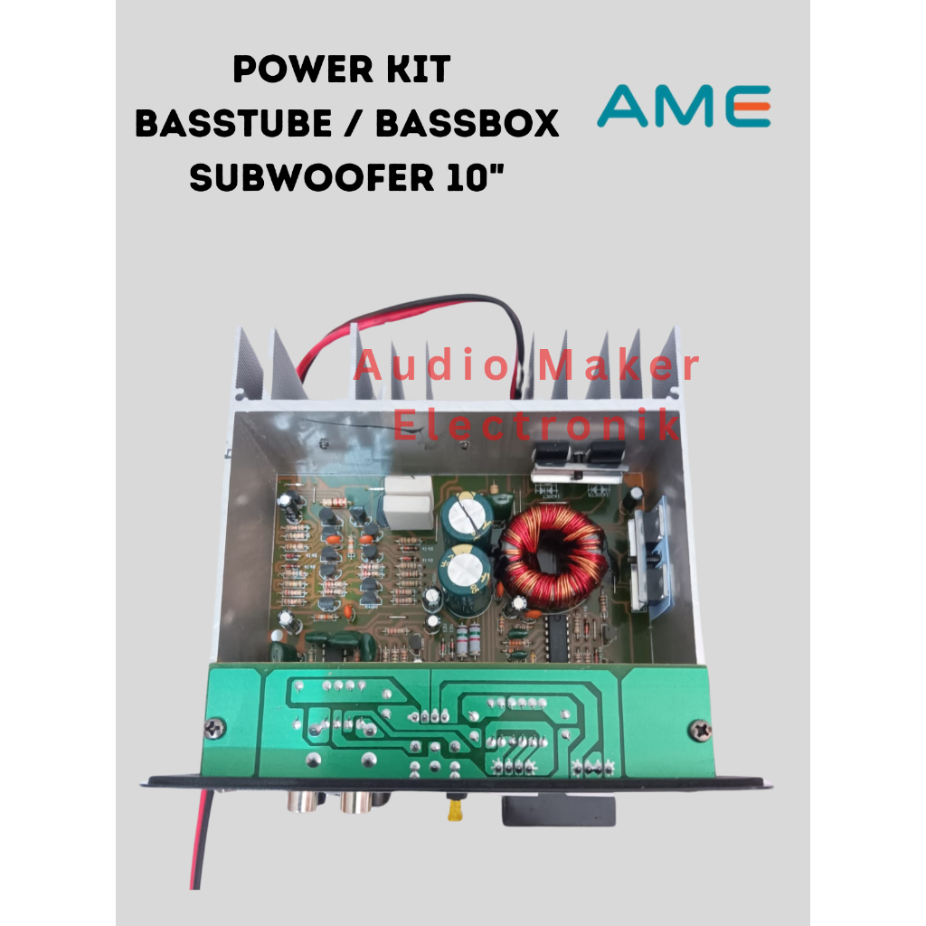Power Kit Basstube Aktif DC 12Volt Max 400watt 10" - Power Kit Amply Bassbox Subwoofer Aktif 10Inch