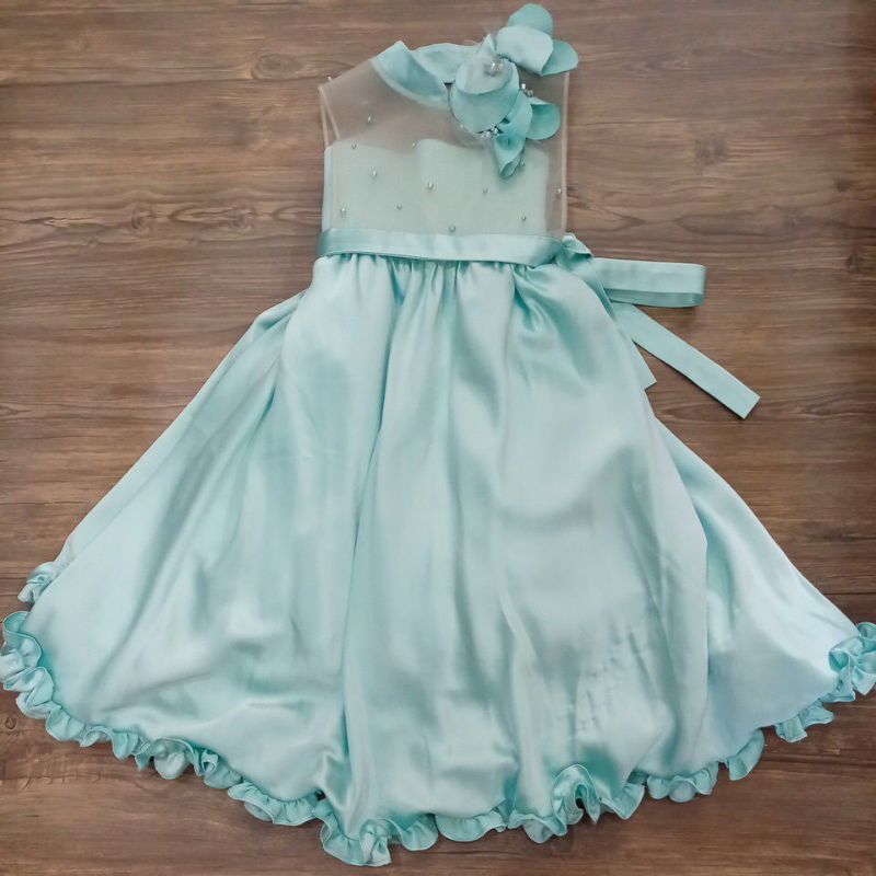 Preloved Dress Anak Hijau Tosca