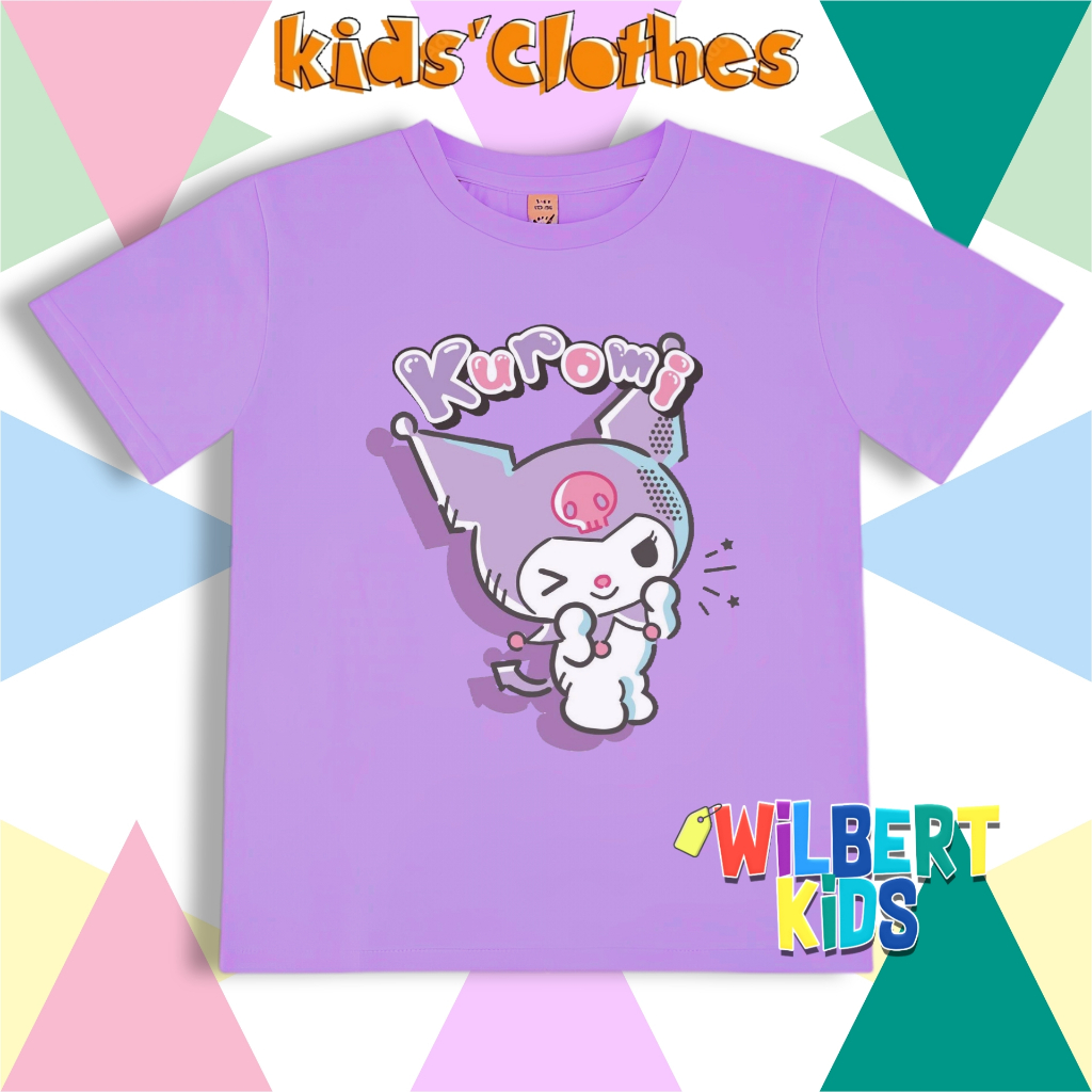 Kaos Baju Anak Kuromi Sanrio / T-Shirt Anak Kuromi