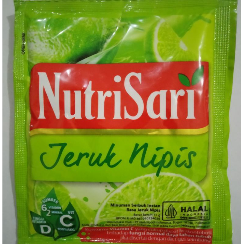 

nutrisari rasa jeruk nipis per renceng isi 10 sachet