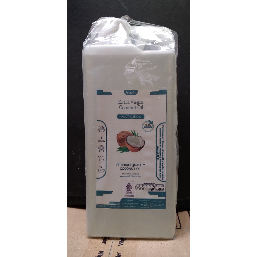 

VCO FOURVICO 1000 ml Minyak Kelapa Virgin Coconut Oil 1 Lt - Exp : 2025